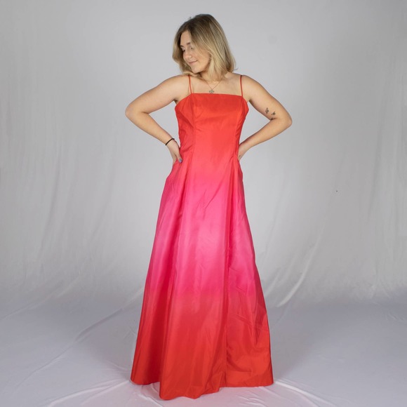 90s Niki Ombre Prom Dress | S | Bust 36" | Vintage size 6 | Vintage VTG - Picture 2 of 5